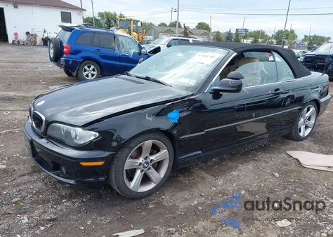 2006 BMW 325Ci из США, поврежденный, VIN WBABW33486PX85565